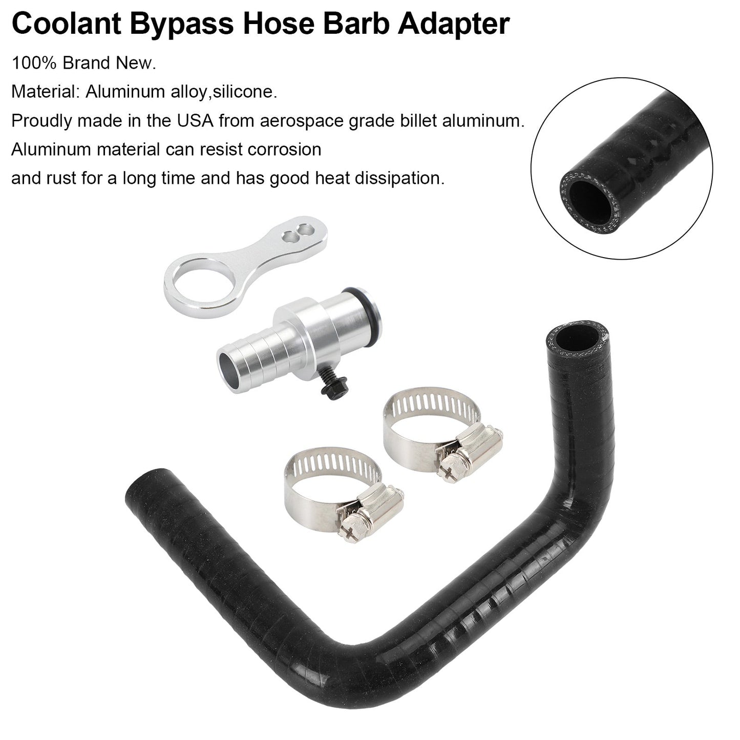 2009-2019 Dodge Ram 6.7L Cummin Coolant Bypass Hose Barb Adapter