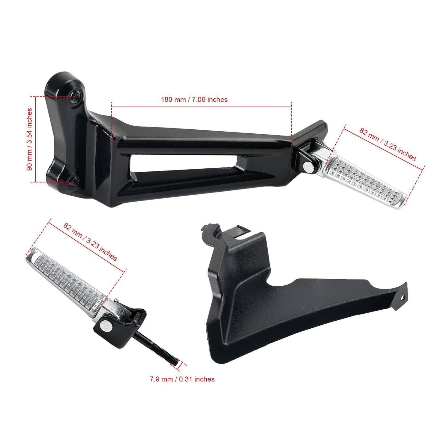 Reposapiés traseros compatibles con Honda Rebel 1100 CMX1100 2021-2023