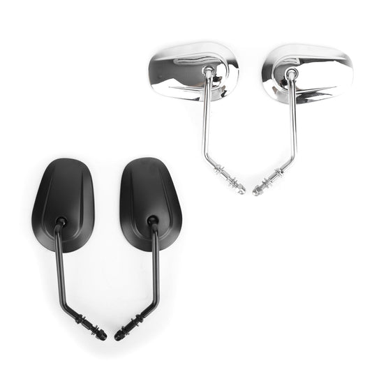 Paire de rétroviseurs chromés pour Harley Road Street Glide Softail XL883 1200