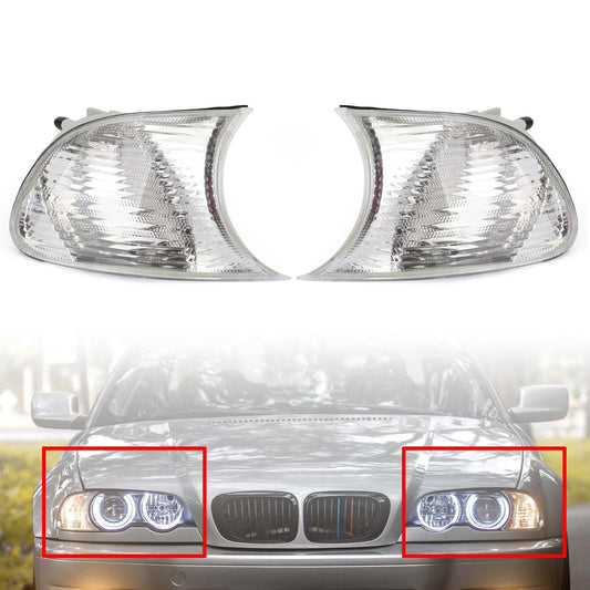 Paire de clignotants d'angle gauche et droit pour BMW 330Ci E46 2 portes 2001-2006 63126904307