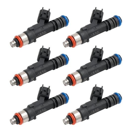 Inyector de combustible para Jeep Wrangler 3.8L (2007-2010), 6 piezas, 0280158119, 04861667AA, 812-11131