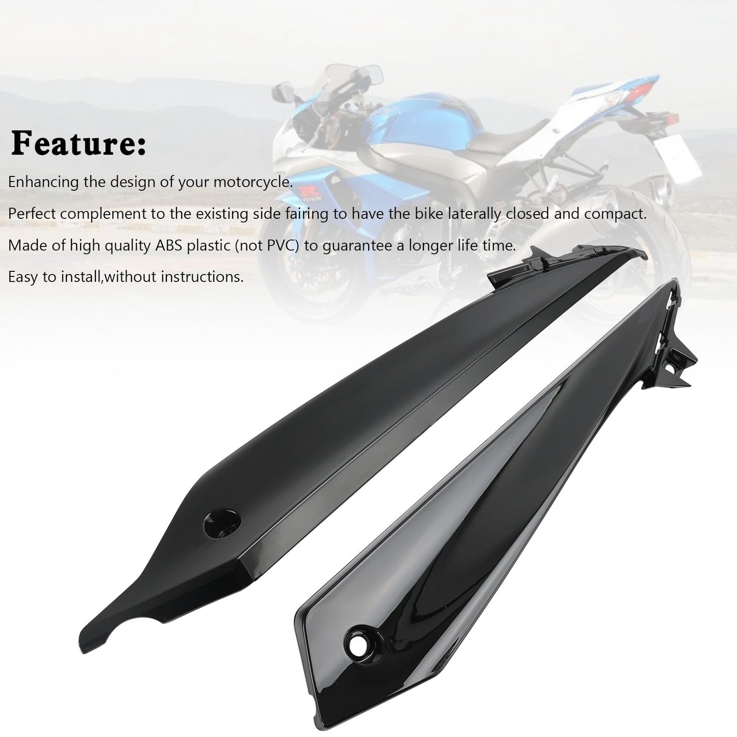 Carénages latéraux inférieurs arrière pour Suzuki GSX-S 1000 2015-2020