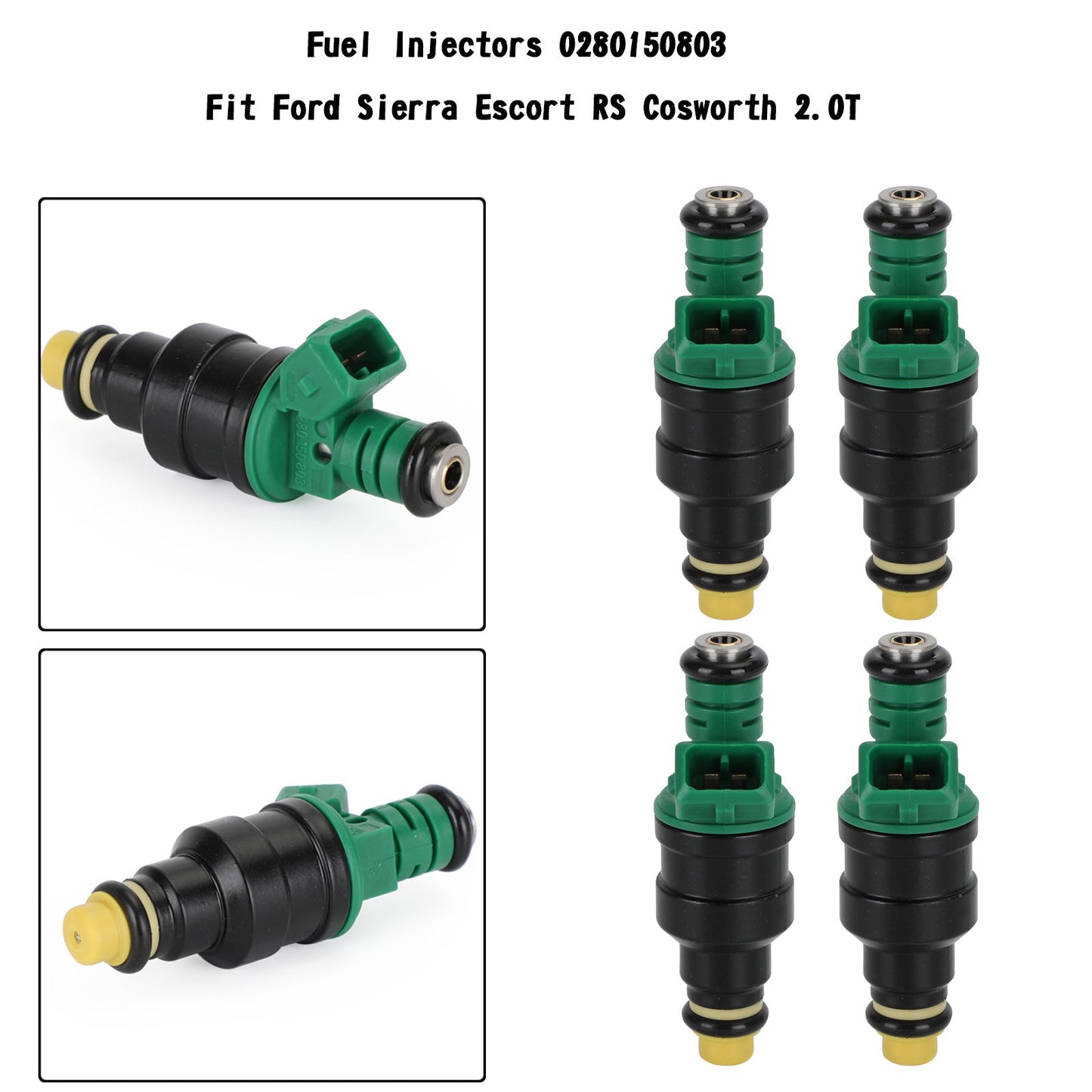 1990-1992 Ford Sierra Sapphire RS Cosworth 4x4 1PCS/6PCS Fuel Injectors 0280 150 803 0280150803 95160611000