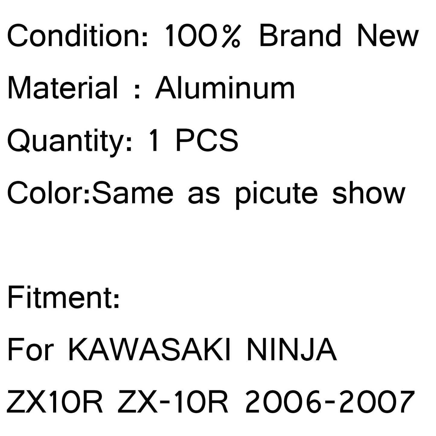 Radiador de aluminio para Kawasaki Ninja ZX10R ZX-10R 2006-2007