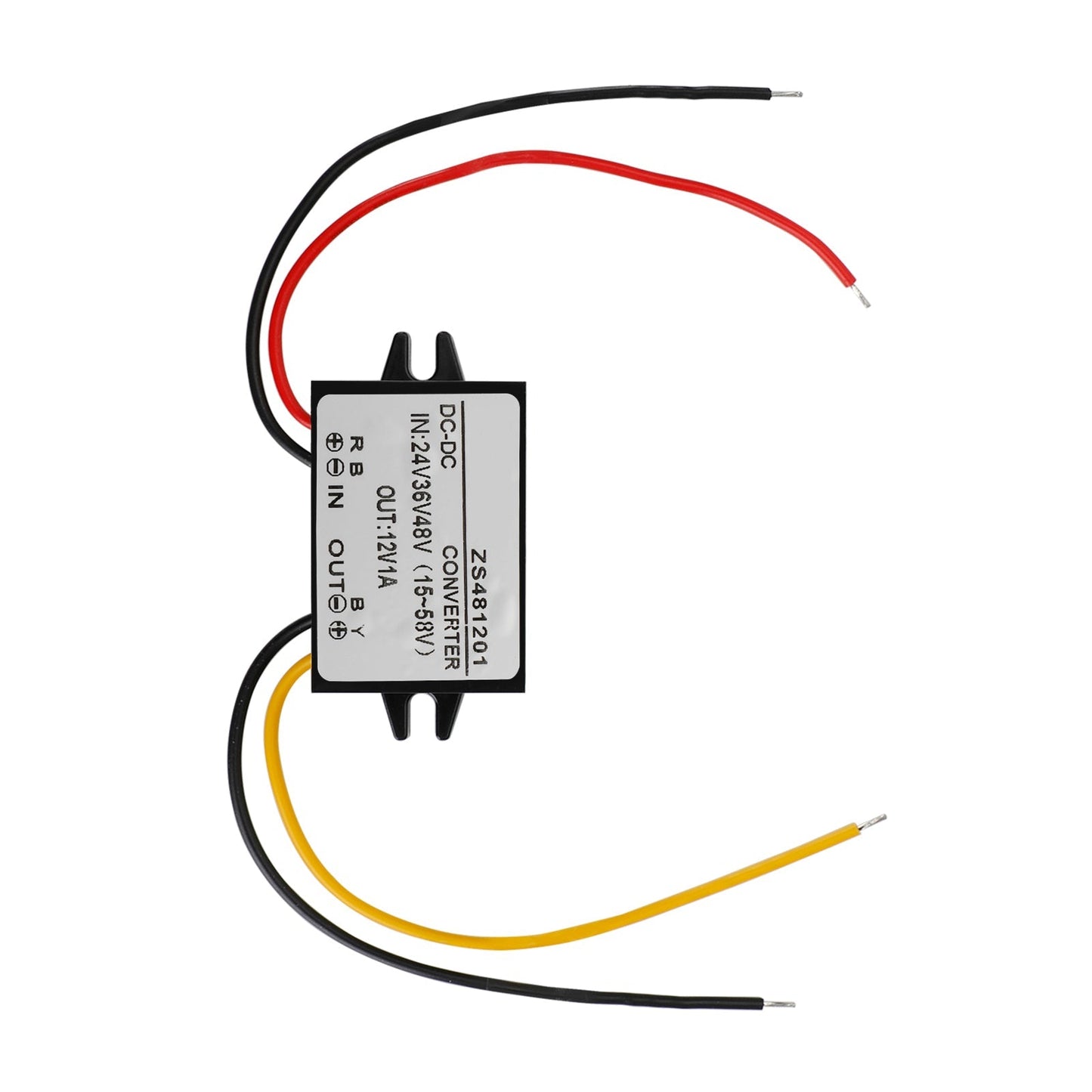 Convertisseur abaisseur de tension étanche DC24V 36V 48V vers DC12V 1A pour voiture
