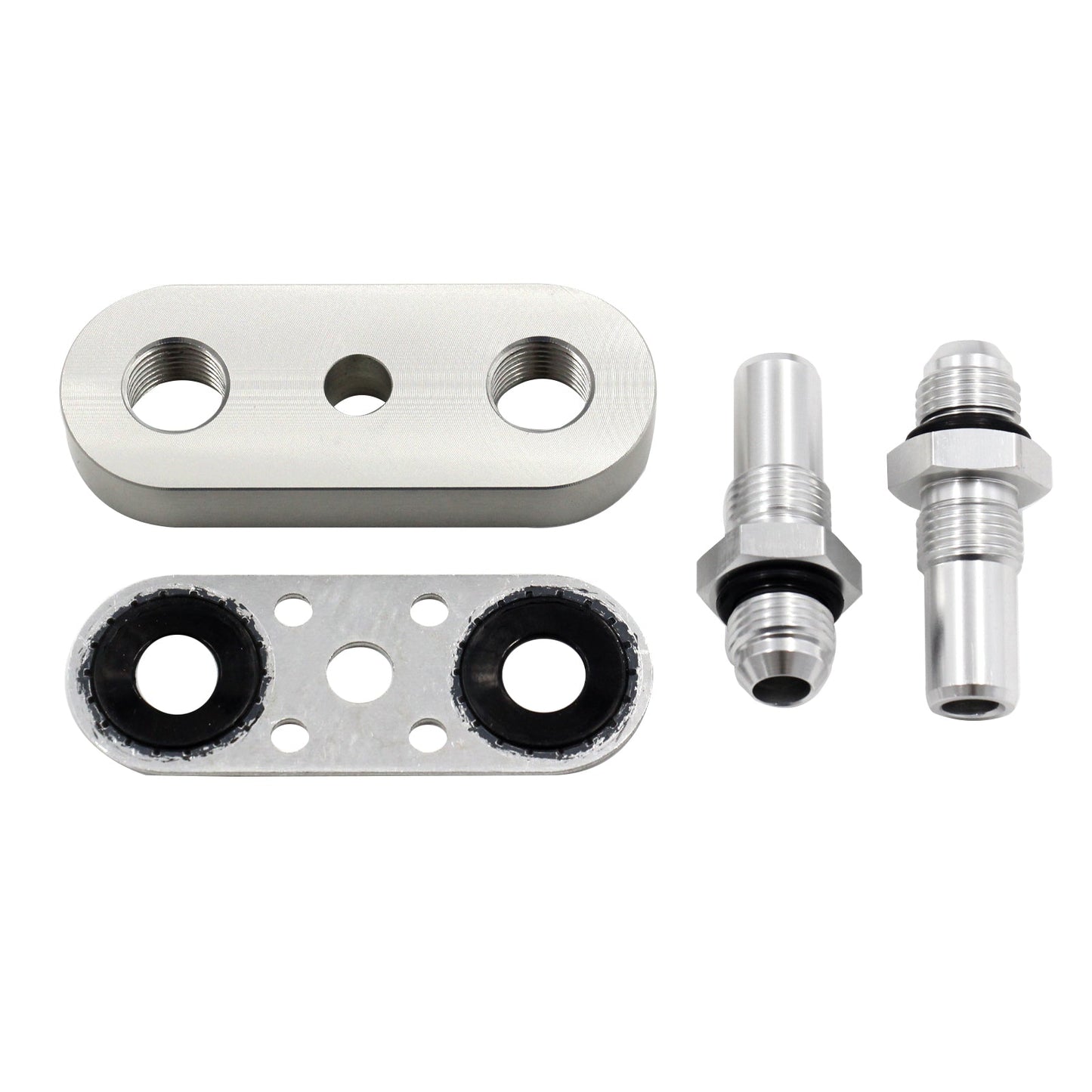 Placa adaptadora de línea de enfriador 6AN, sello de accesorios para transmisión 6L80E, 6L90E y 8L90E