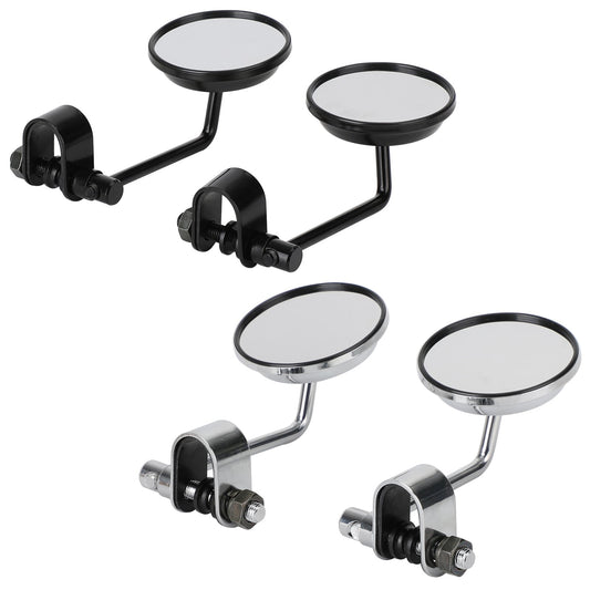 Paire de rétroviseurs ronds à pince de style ancien pour Cafe Racer, Chopper, Bobber, 3 pouces