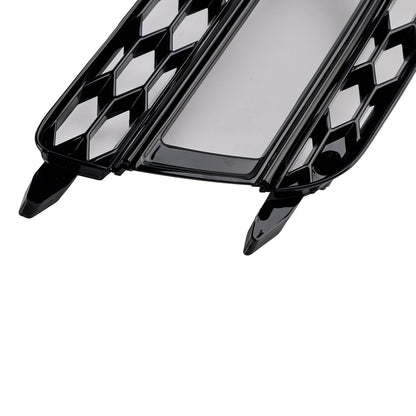 2013-2016 2PCS Front Fog Lamp Black Grille Grill Fit AUDI A5 S-Line S5