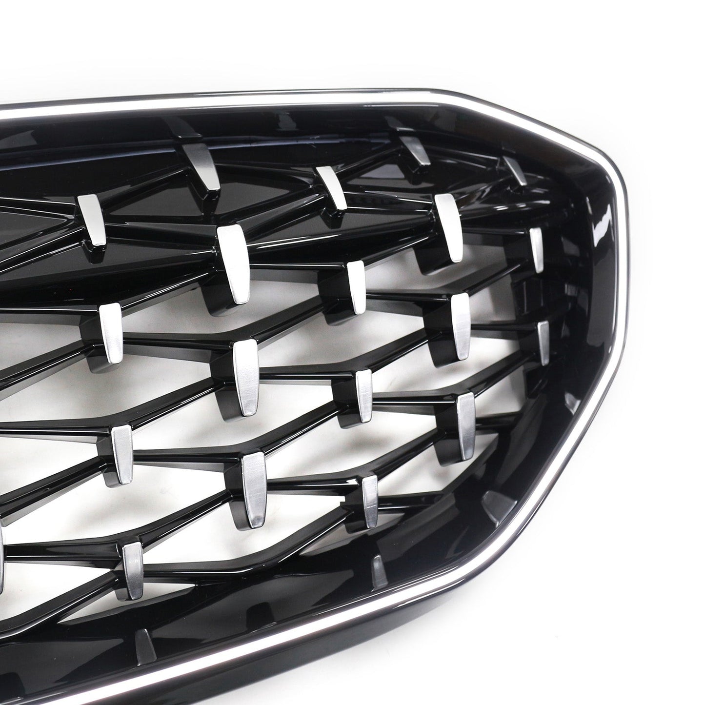 2019-2022 Chorme Diamond Kidney Grille Grill 51138072085 Fit BMW 3 Series G20