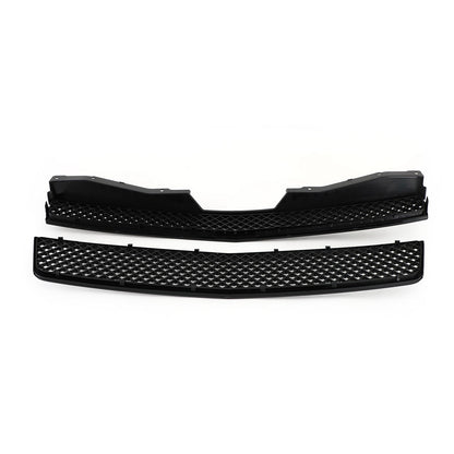 Chevy 2007-2014 Tahoe/Suburban GM1200596 GM1200563 2PCS Glossy Black Mesh Front Bumper Grille