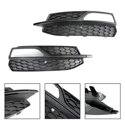 2013-2016 Audi A3 S-Line / S3 Lower Bumper Fog Light Cover Grille Replacement Honeycomb Grill 8V3807681G 8V3807682G