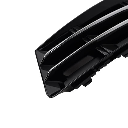 2016-2018 2PCS Front Fog Light Grille Lower Bumper Grill Fit AUDI A4 B9