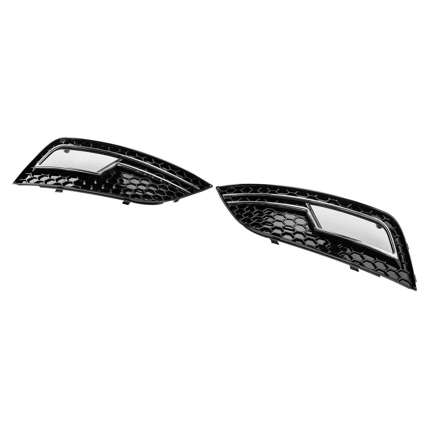 2013-2015 Chrome Fog Light Cover Grille Fit Audi A4 B8.5 Standard Bumper
