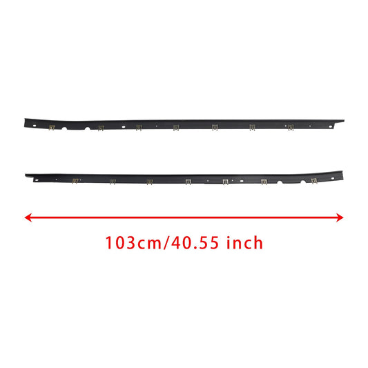 1984-1996 Chevrolet C4 Corvette Driver & Passenger Sides Door Panel Outer Window Seals MID-845680