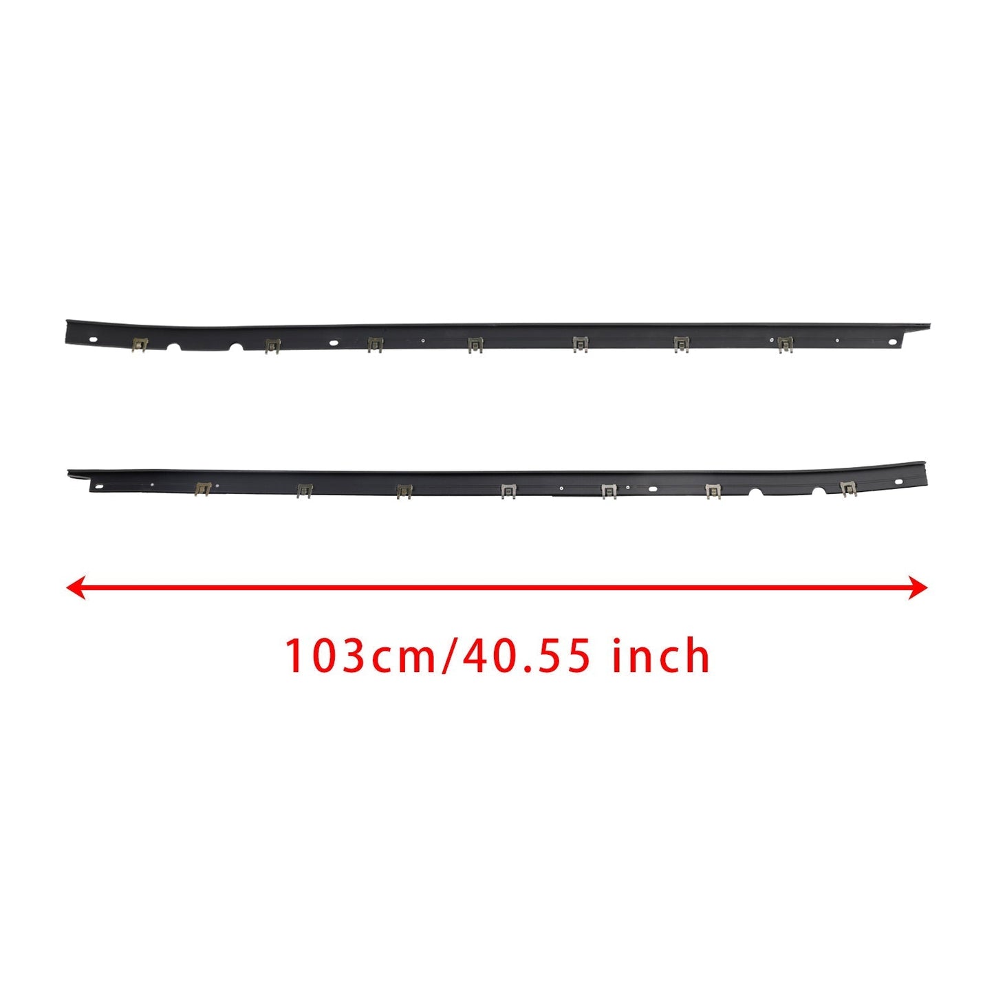 1984-1996 Chevrolet C4 Corvette Driver + Passenger Sides Door Panel Outer Window Seals MID-845680