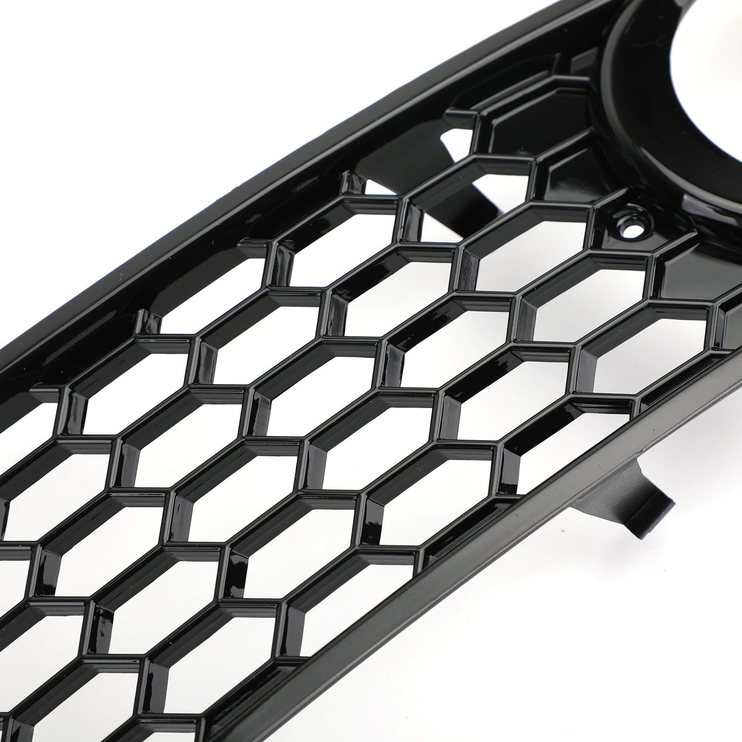 Audi 2001-2005 A4 B6 Pair Front Bumper Honeycomb Fog Light Grille Grill Cover