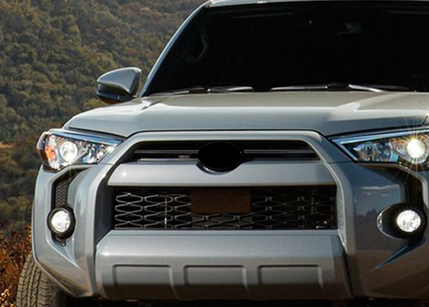 Garniture de calandre centrale avant noire mate pour Toyota 4Runner 2020-2021