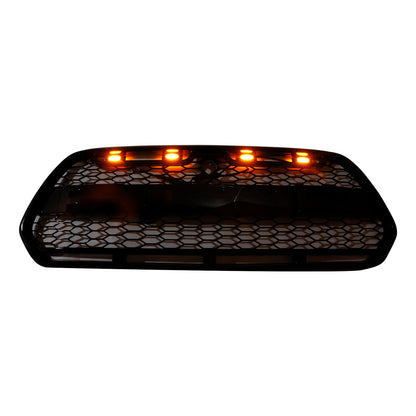 Gloss Black Front Bumper Grille Grill Fit Ford Transit MK8 2015-2018 Raptor W/LED