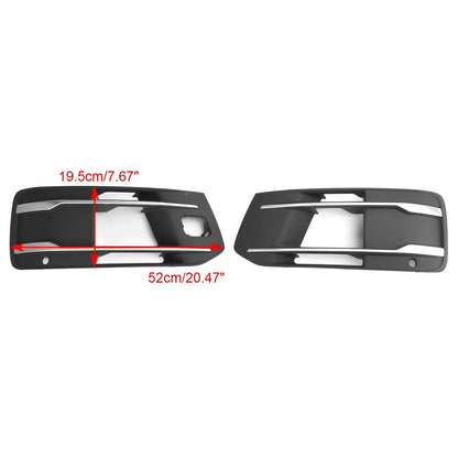 2016-2019 Audi Q7 Standard Version Front Bumper Cover Fog Light Grille Bezel Insert Grill