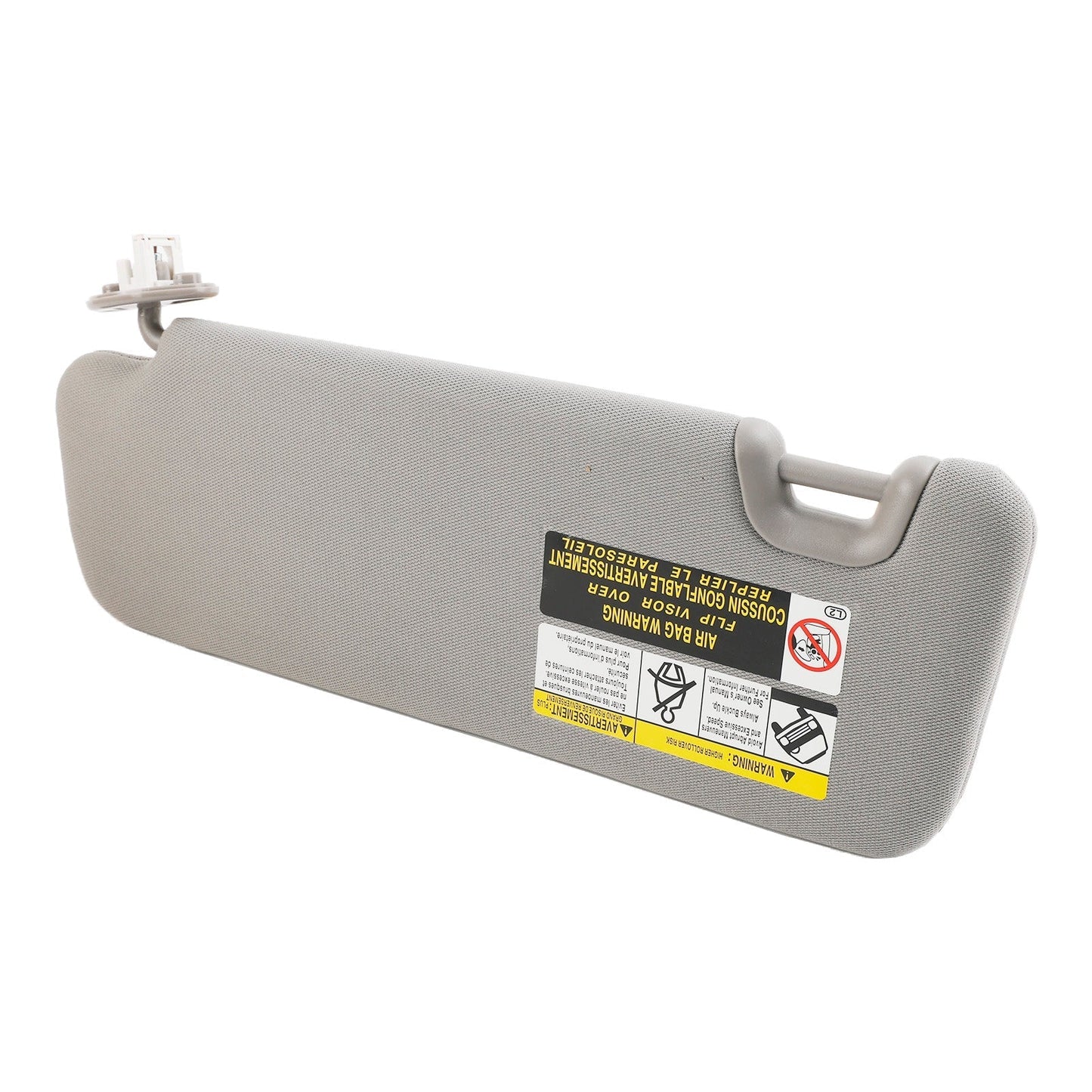 Pare-soleil droit avec vanité gris clair pour Toyota Highlander 2014-2019 74310-0E074-B0