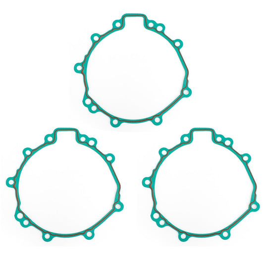 3 juntas de tapa de estator de motor izquierdo para Kawasaki Ninja ZX6R ZX600 ZX636 2007-2022