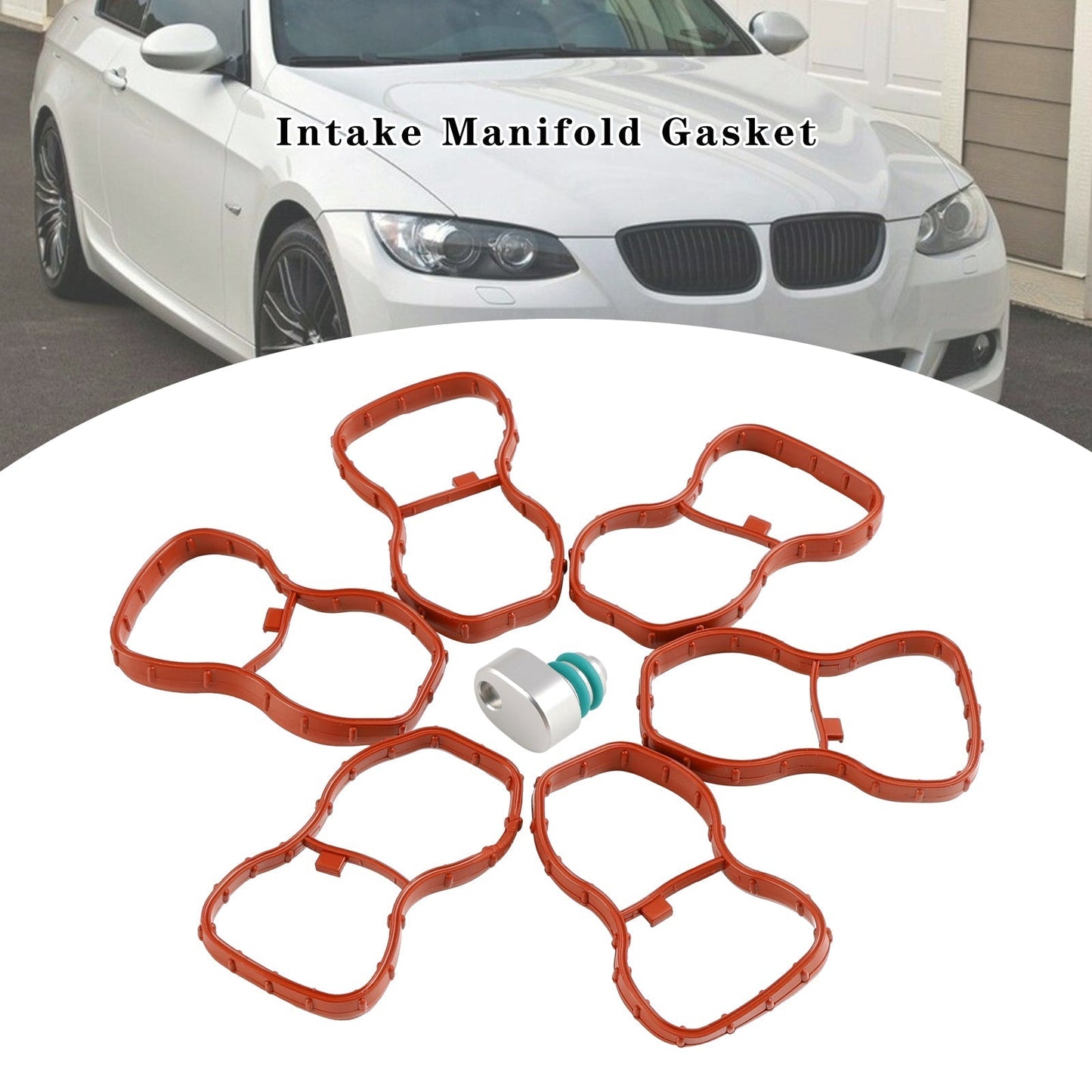 Joint de collecteur d'admission 6 pièces pour BMW E90-93 F10 F11 F07 X5 X6 N57 1167807480 11618511363