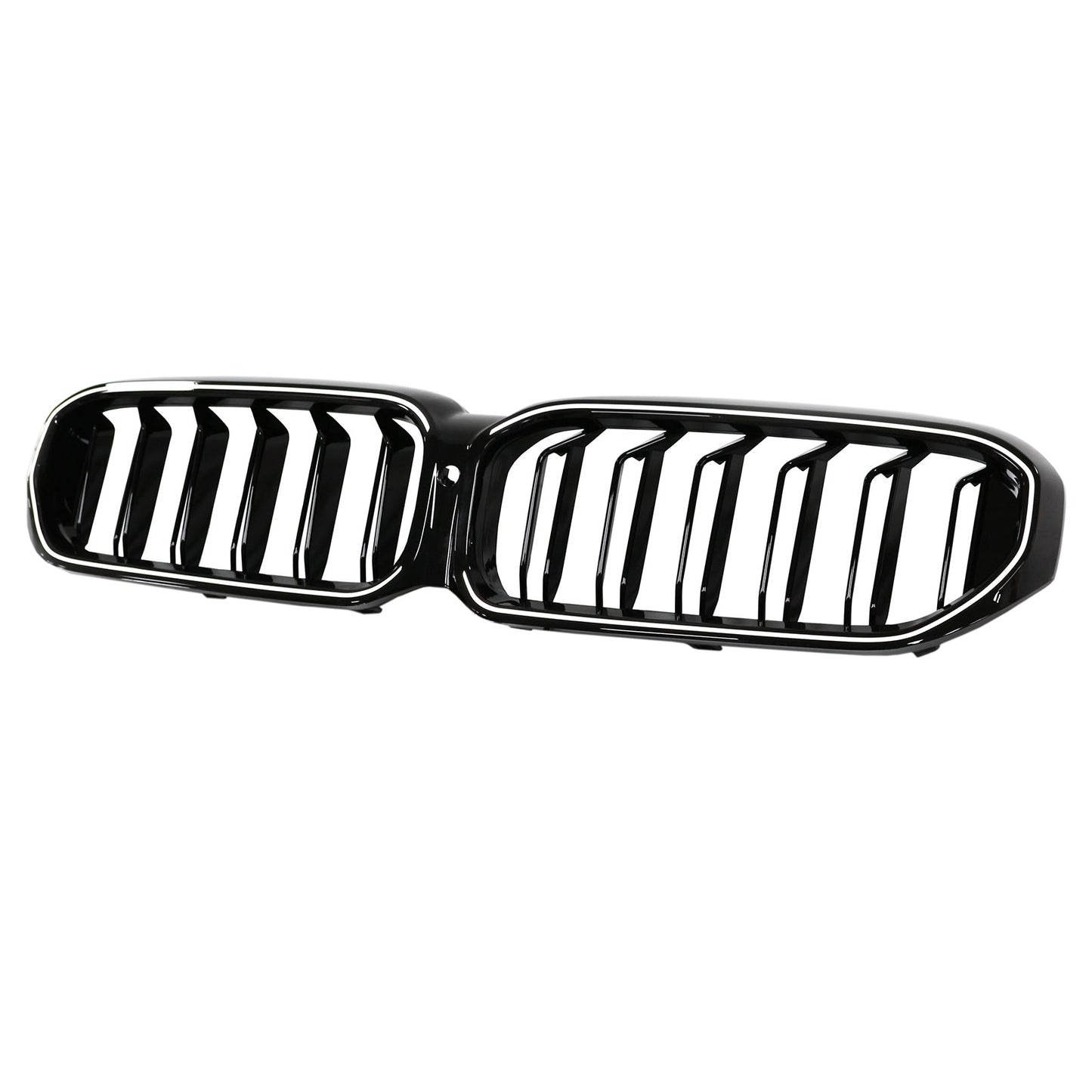 2021-2024 BMW 5 Series G30 G31 G38 Double Slat Front Kidney Grille Gloss Black