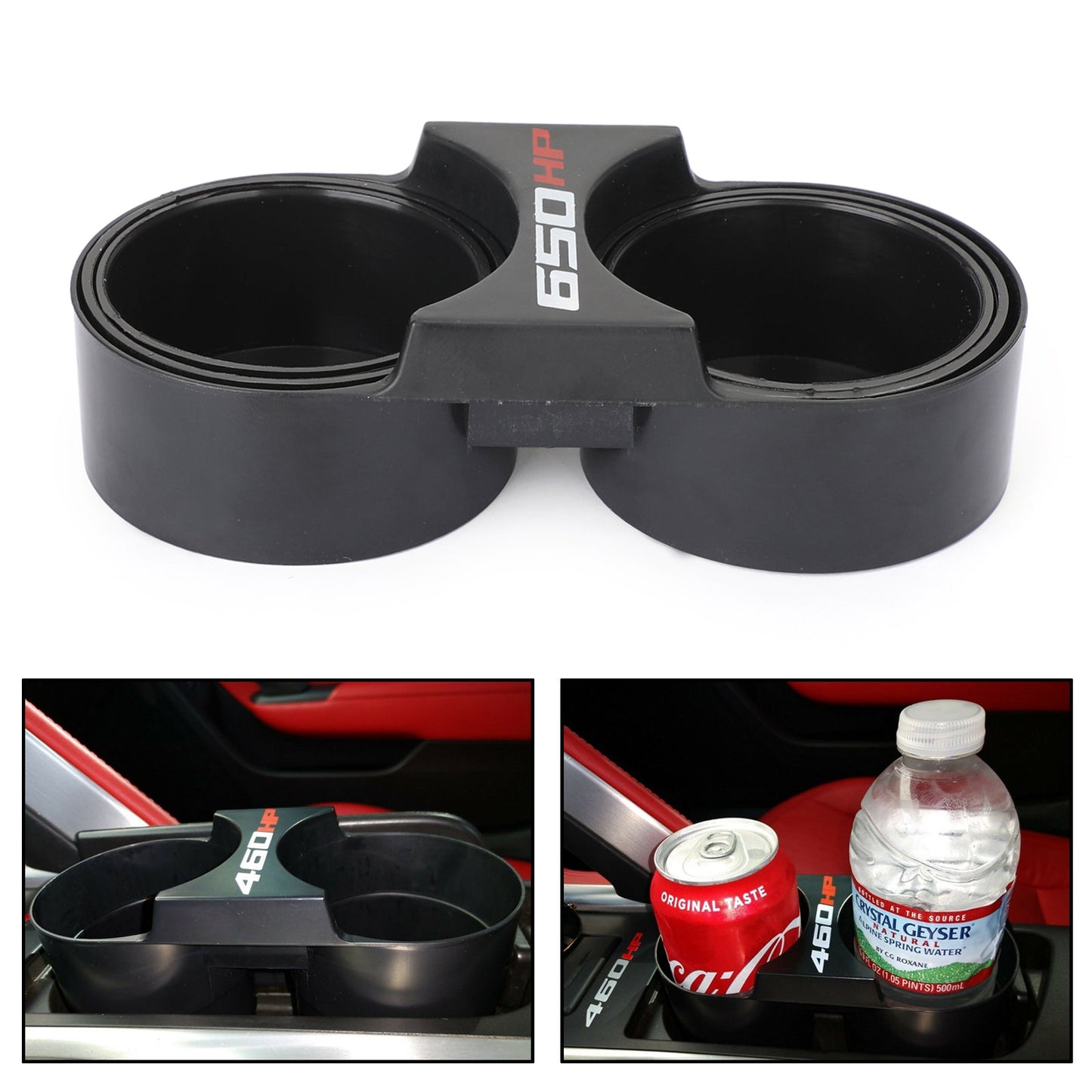 Center Console Storage Cup Holder fit for C7 CORVETTE DUEL EXTENDABLE and RETRACTABLE