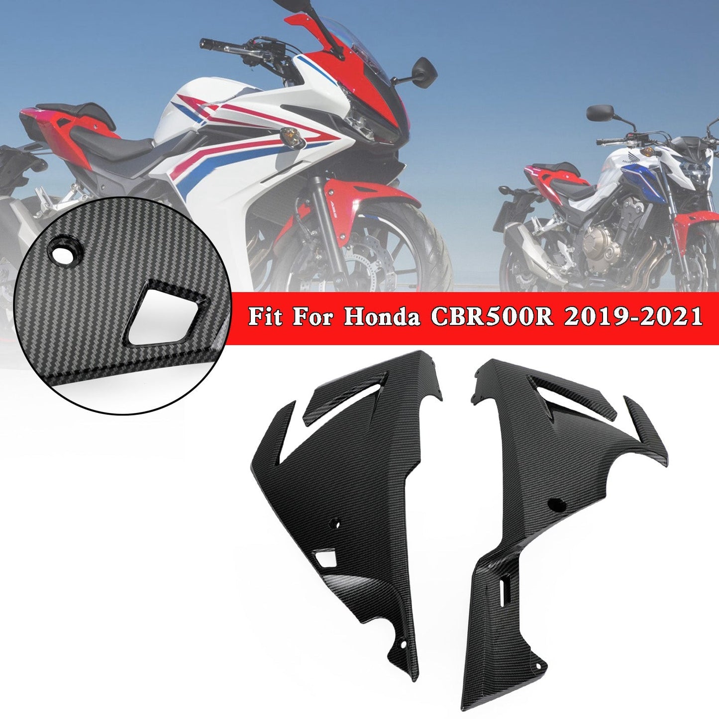 Capot de carénage de panneau latéral pour Honda CBR500R 2019-2021