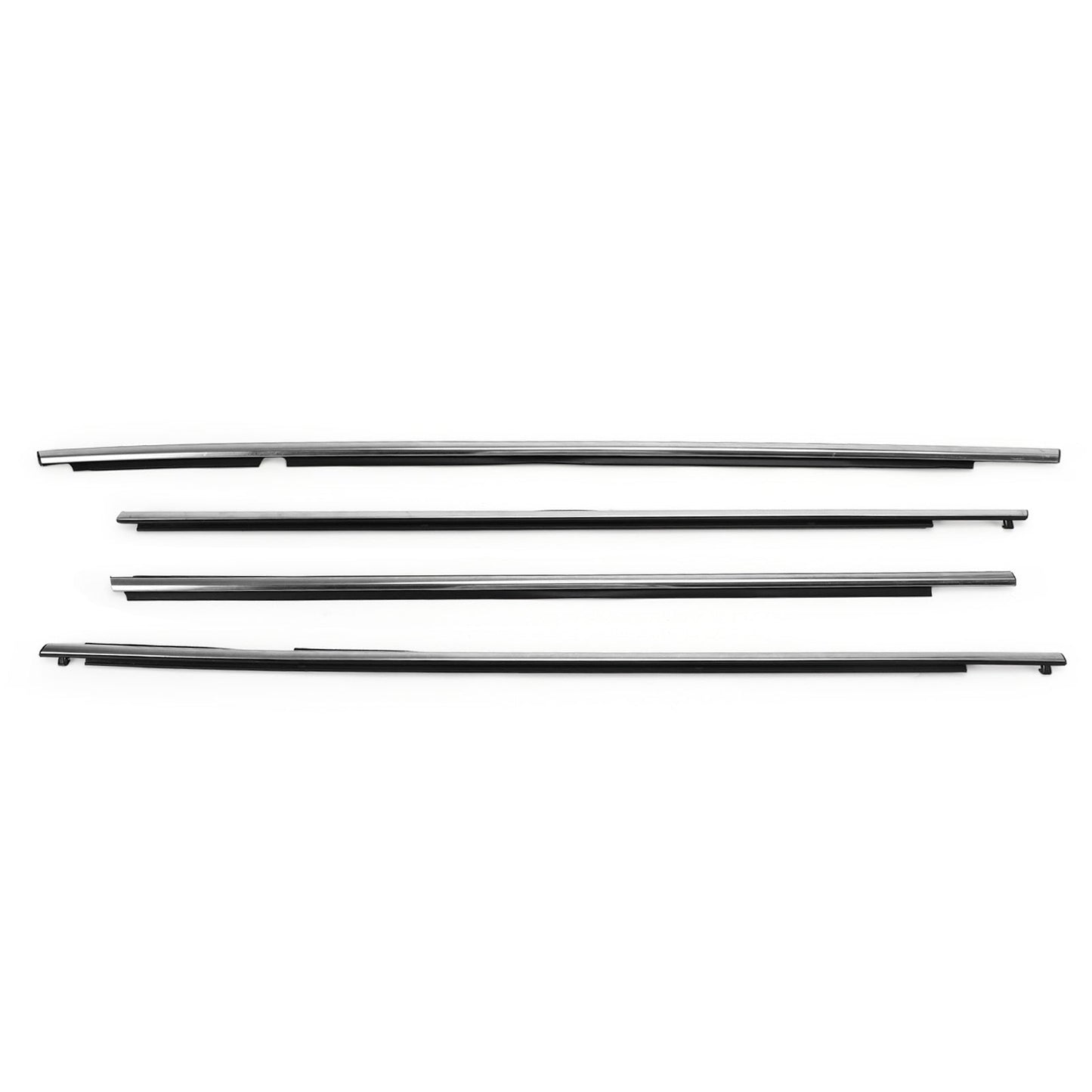 Joint d'étanchéité chromé pour vitres de voiture Toyota RAV4 2014-2019, 4 pièces, 75740-0R040