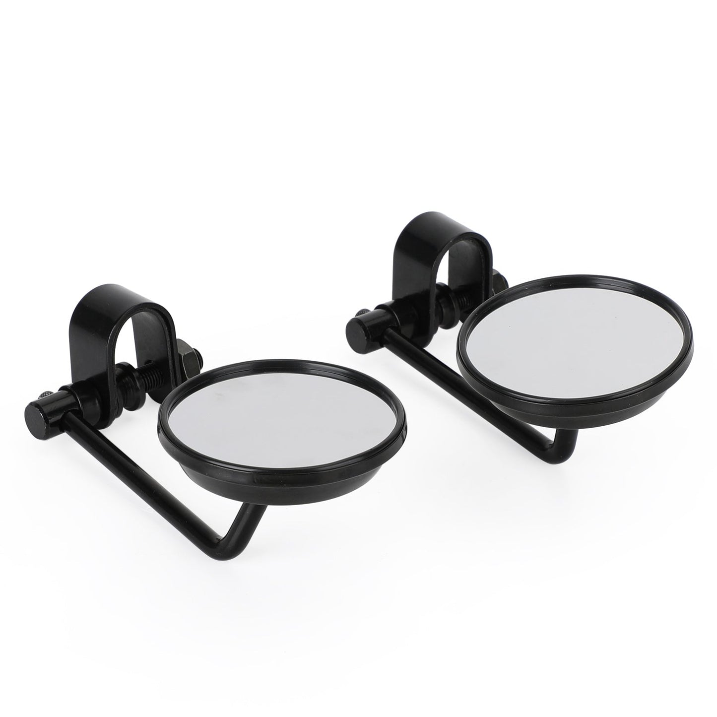 Paire de rétroviseurs ronds à pince de style ancien pour Cafe Racer, Chopper, Bobber, 3 pouces