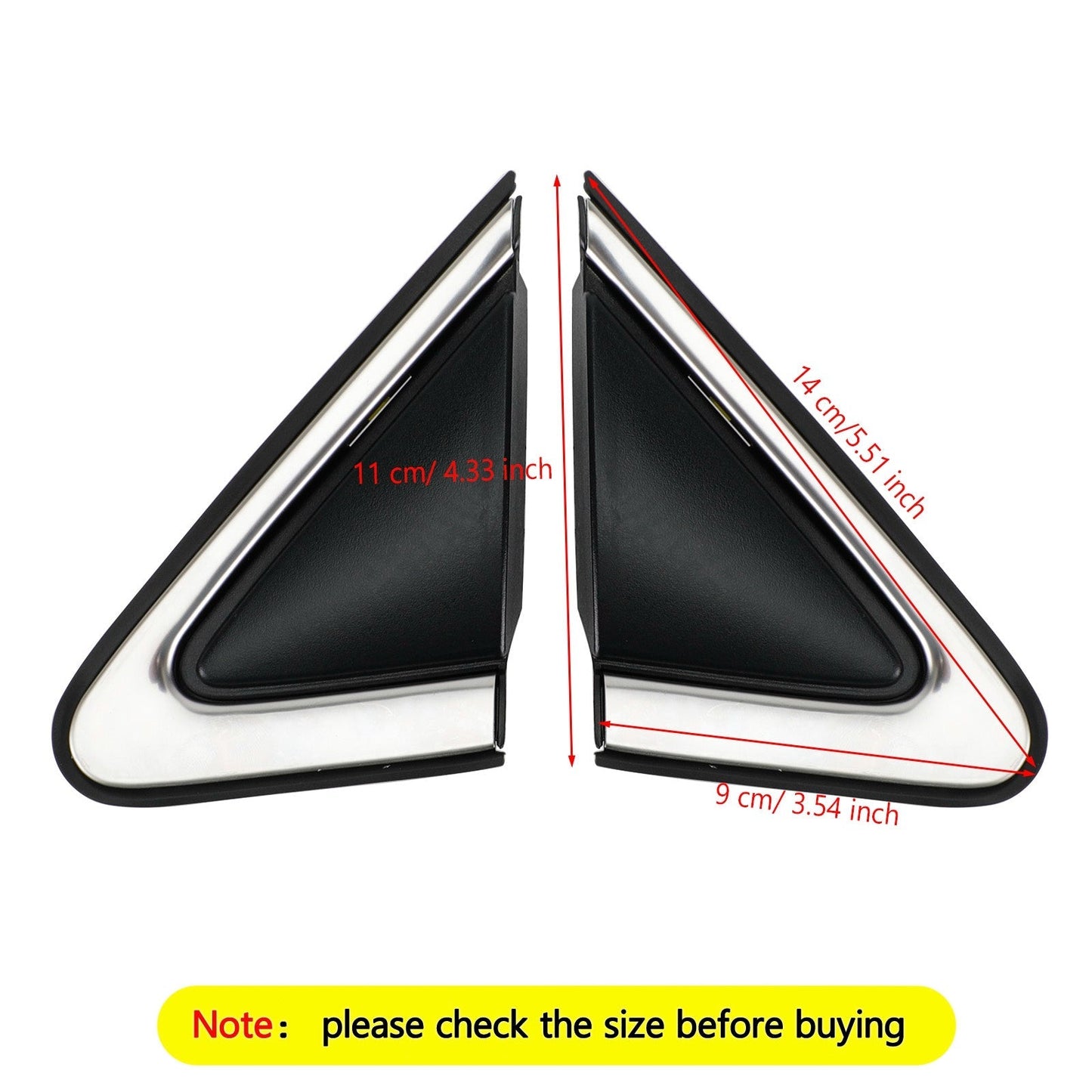 Nissan Sentra 2013-2019 Front Left & Right Fender Trim /Mirror Finisher