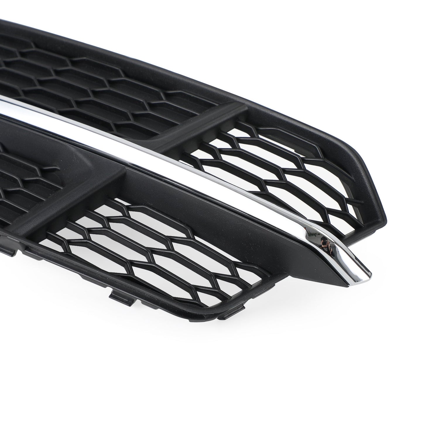 2016-2018 Audi A6 C7 S-Line Bumper Front Bumper Grill 4G0807681AN 4G0807682AN Lower Grille Grill Black Chrome Generic