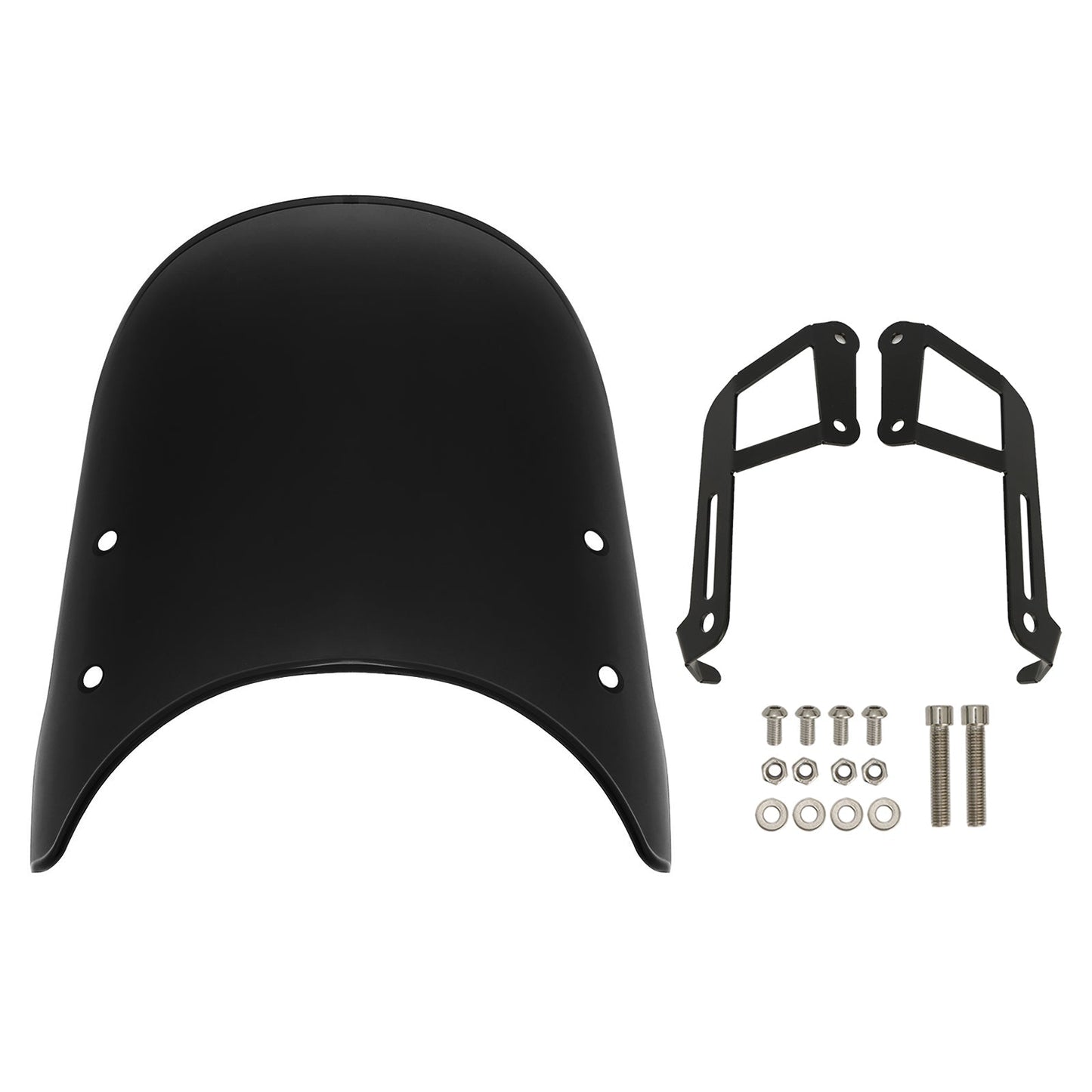 Pare-brise noir pour Scrambler 1200 XC XE 19-23 et Street Twin 900 16-23