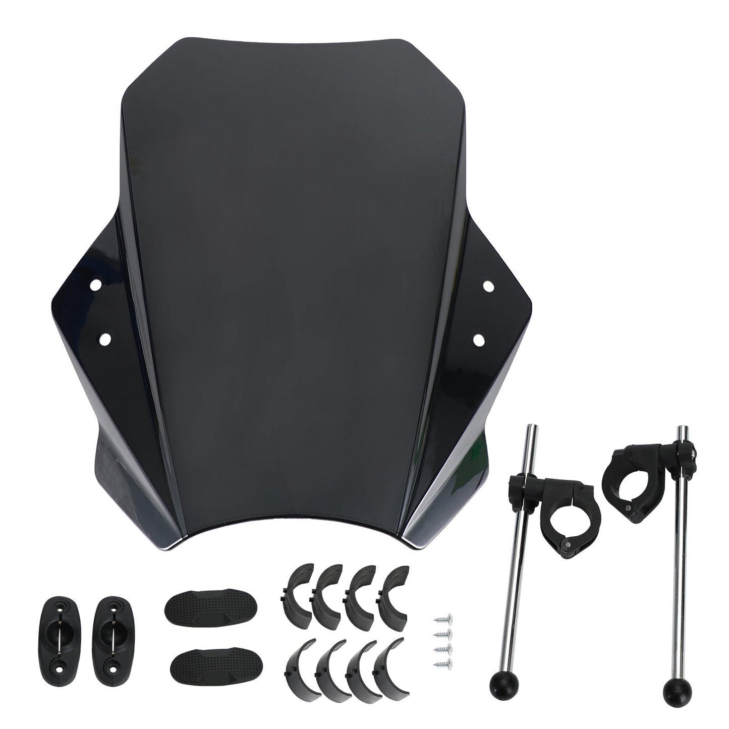 Pare-brise universel réglable pour moto, guidon de 22 mm, 25 mm et 28 mm