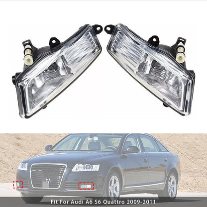 2009-2011 Audi A6 S6 Quattro Pair Front Bumper Driving Fog Light Lamps 4F0941699A 4F0941700A