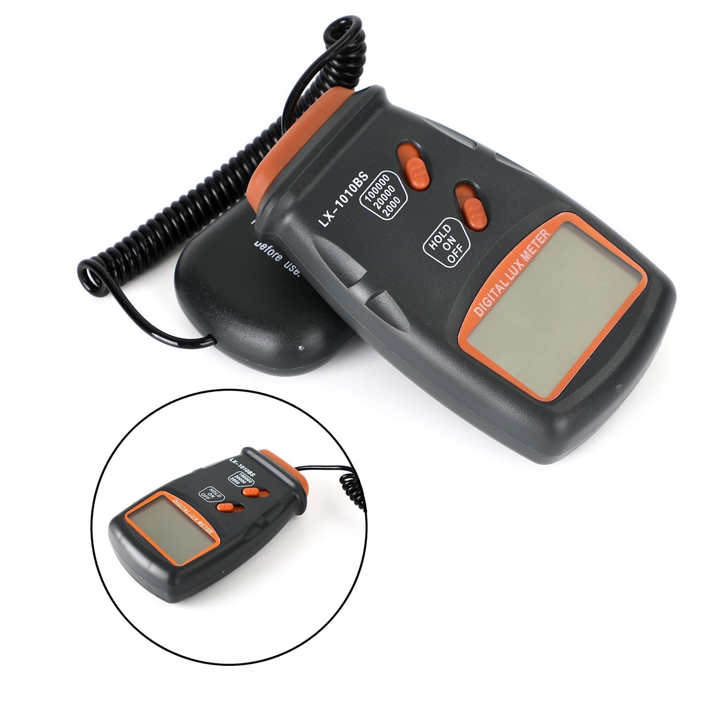 Precisión 0-100 000 Lux Fotómetro de cultivo hidropónico digital Luxómetro