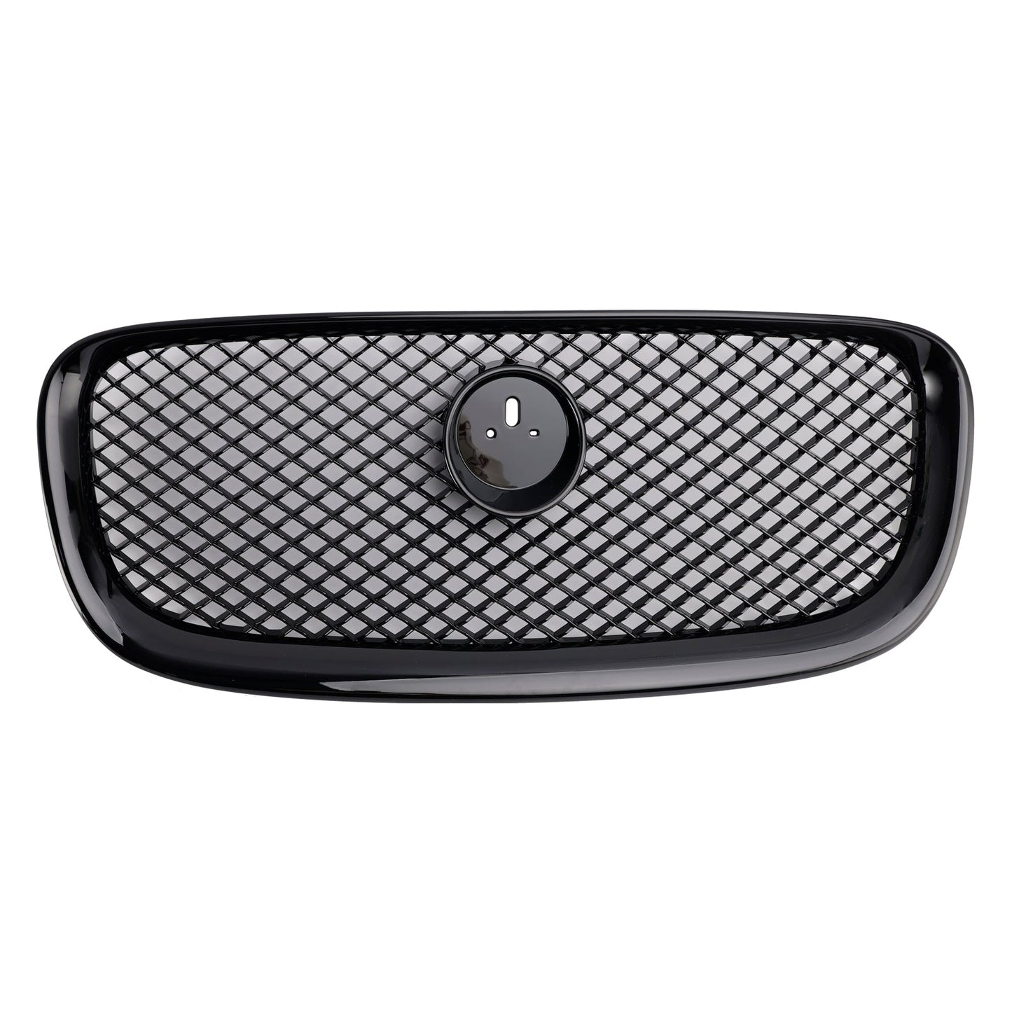 2012-2015 Jaguar XF XF-R Style Front Bumper Grill Grille Gloss Black
