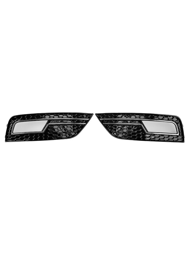 2013-2015 Chrome Fog Light Cover Grille Fit Audi A4 B8.5 Standard Bumper