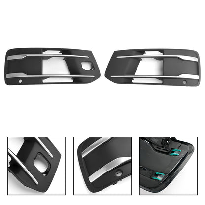 2016-2019 Audi Q7 Standard Version Front Bumper Cover Fog Light Grille Bezel Insert Grill