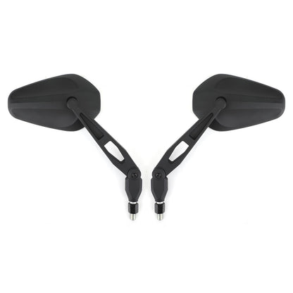 Pair M10 Rear View Mirror UNIVERSAL Nylon Mirrors ForMotorcycle Custom Cruiser