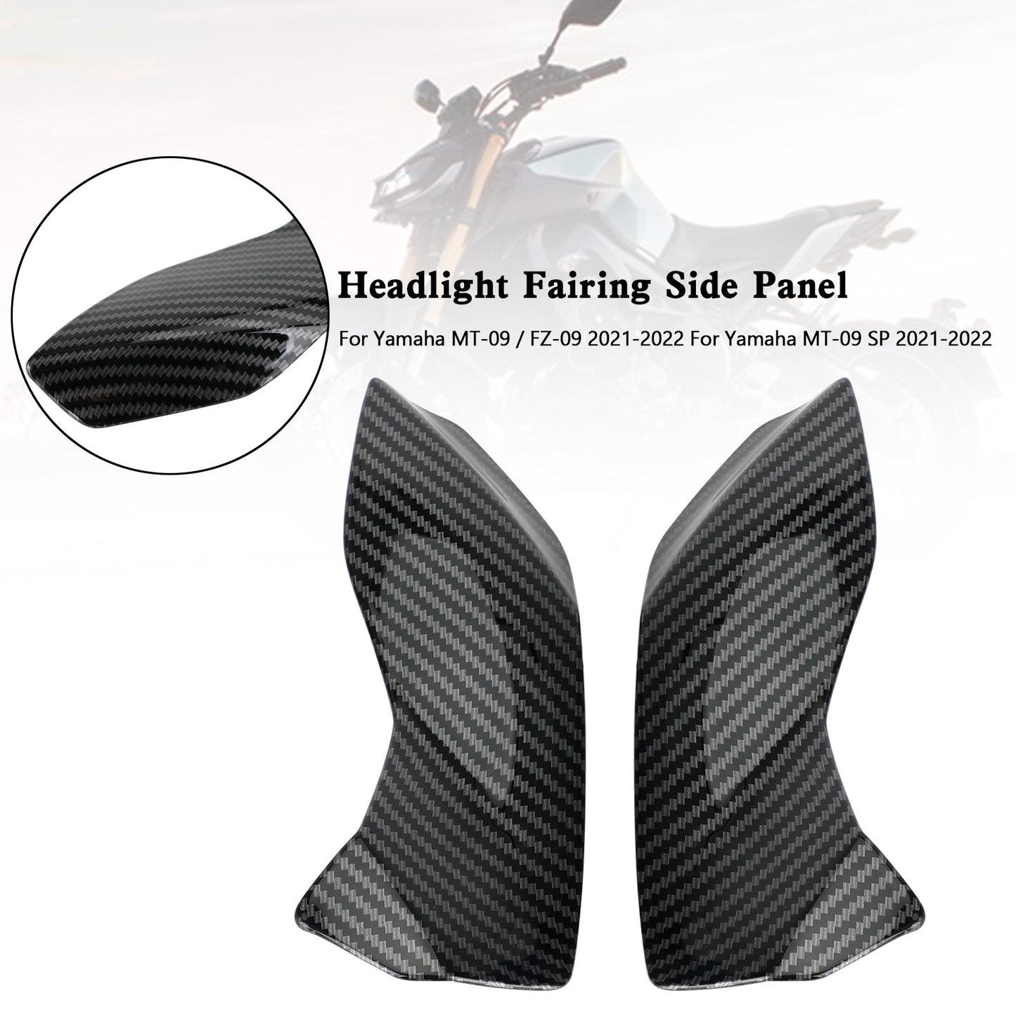 Headlight Fairing Side Panel For For Yamaha MT-09 FZ09 MT-09 SP 2021-2022