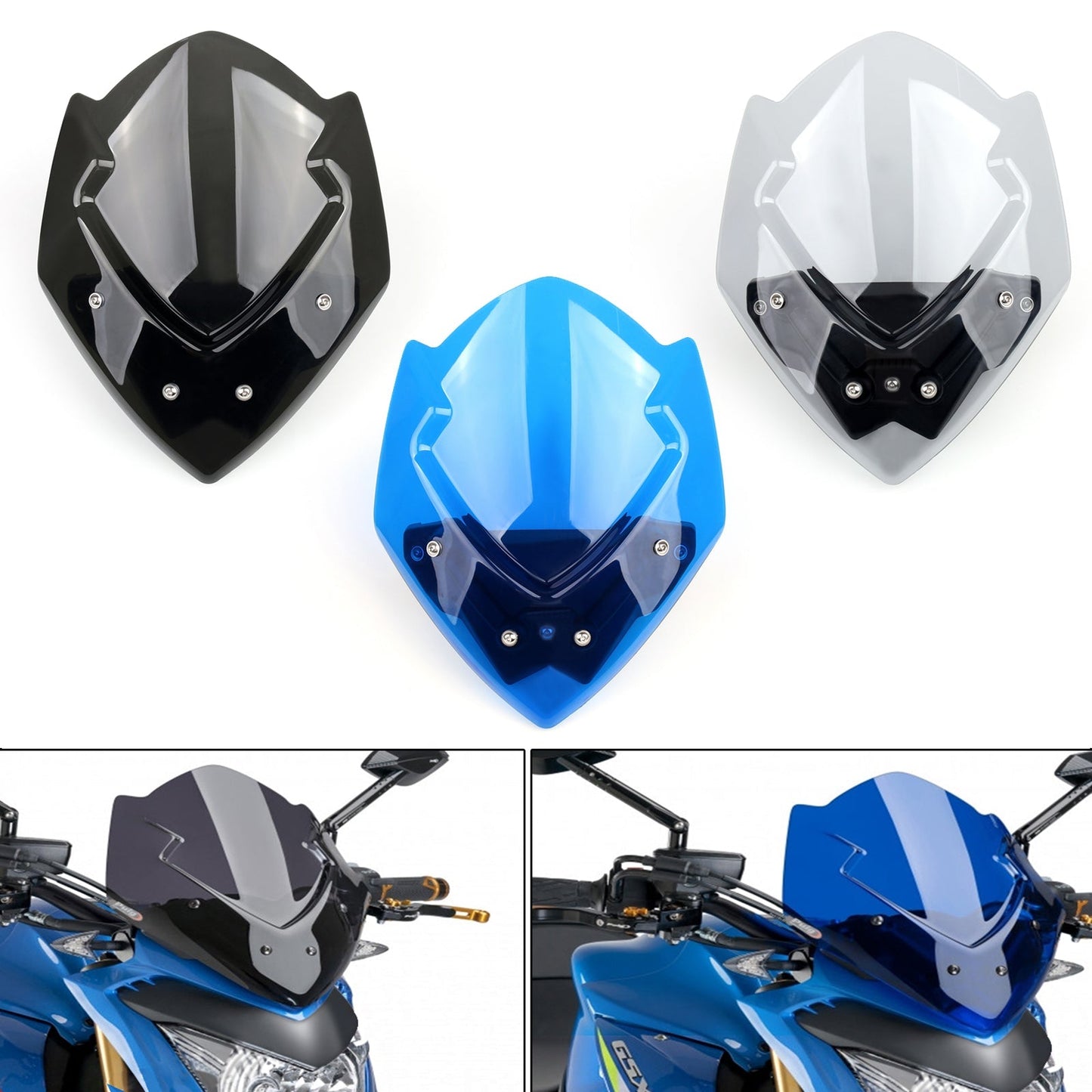 New Windscreen Windshield For SUZUKI GSX-S1000 2015-2017 2016
