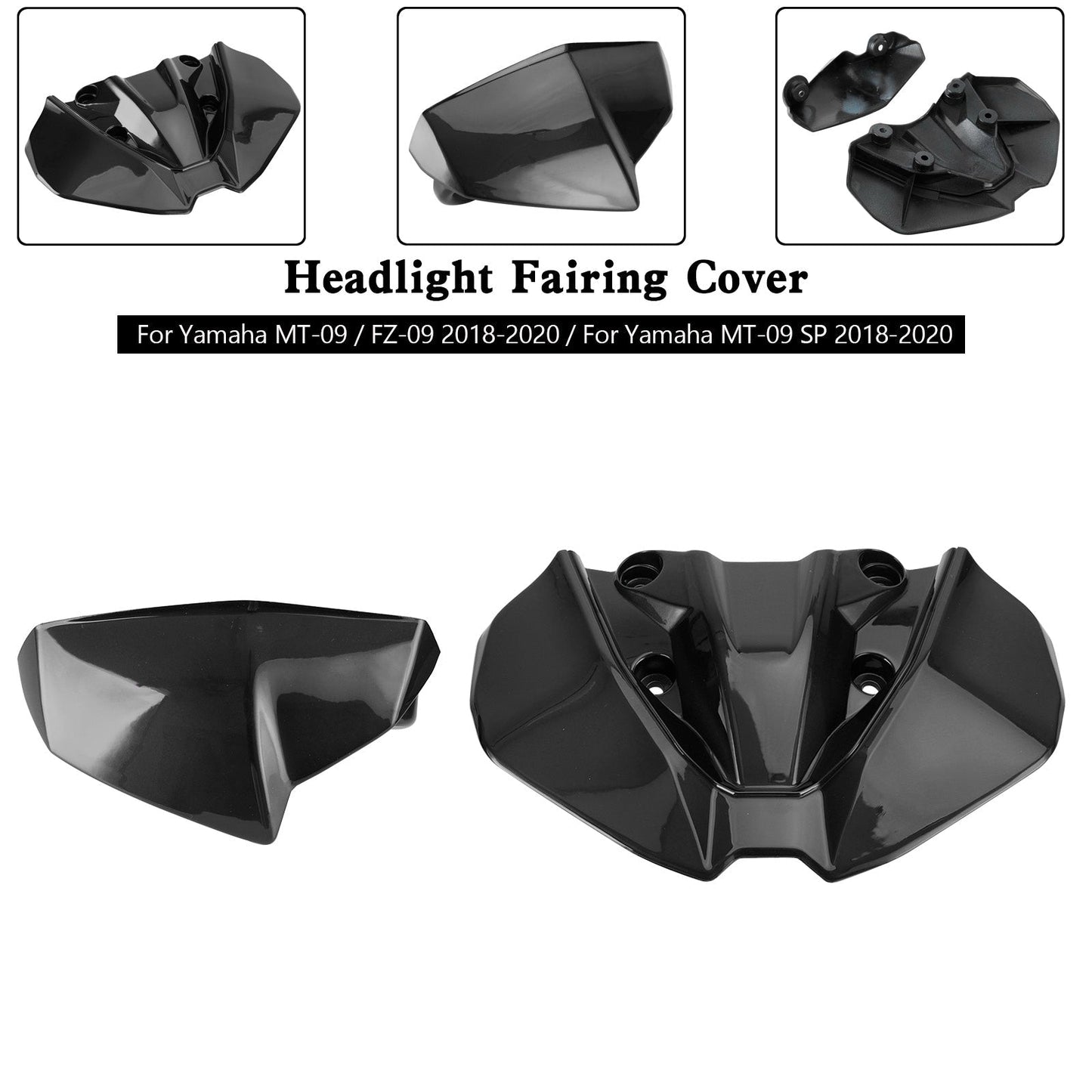 Headlight Fairing Windshield Cover For For Yamaha MT-09 FZ09 MT-09 SP 2018-2020