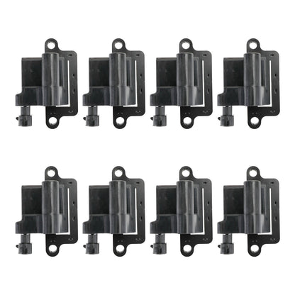 1999-2006 Chevy Silverado 1500 8 Pack Square Ignition Coil & Spark Plug Wire 12556893 12558693 12570553