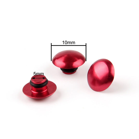 Cache-écrou à six pans creux universel M6 6 mm pour moto, rouge