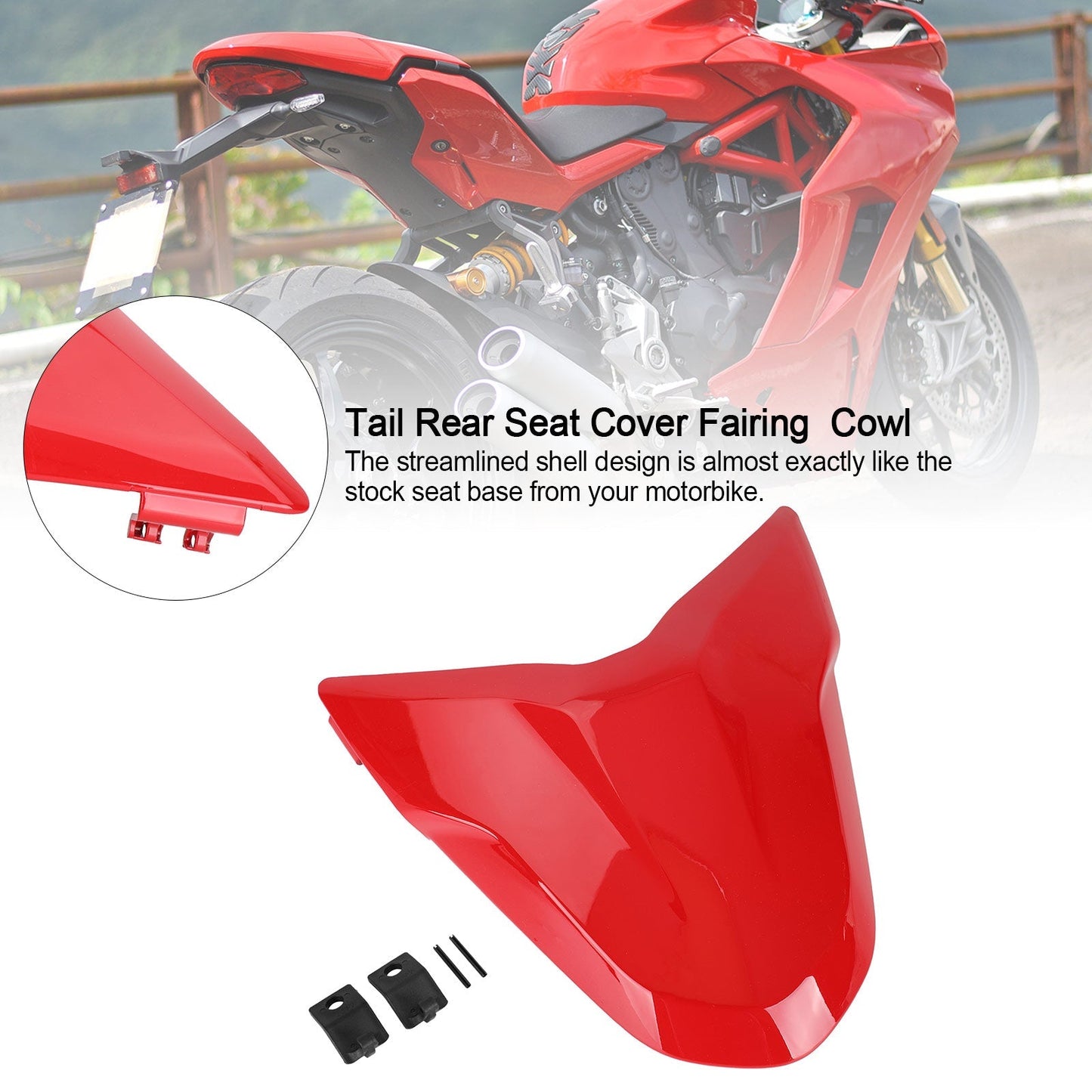 Capot de carénage de siège arrière pour Ducati Supersport 939 950 toutes saisons