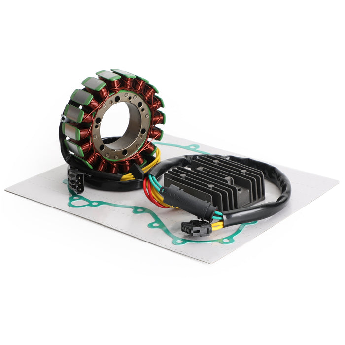 2006-2018 BMW F800GS K72 Magneto Stator Coil 12318524422 + Rectifier Regulator 61312346550 + Gasket 11147670688