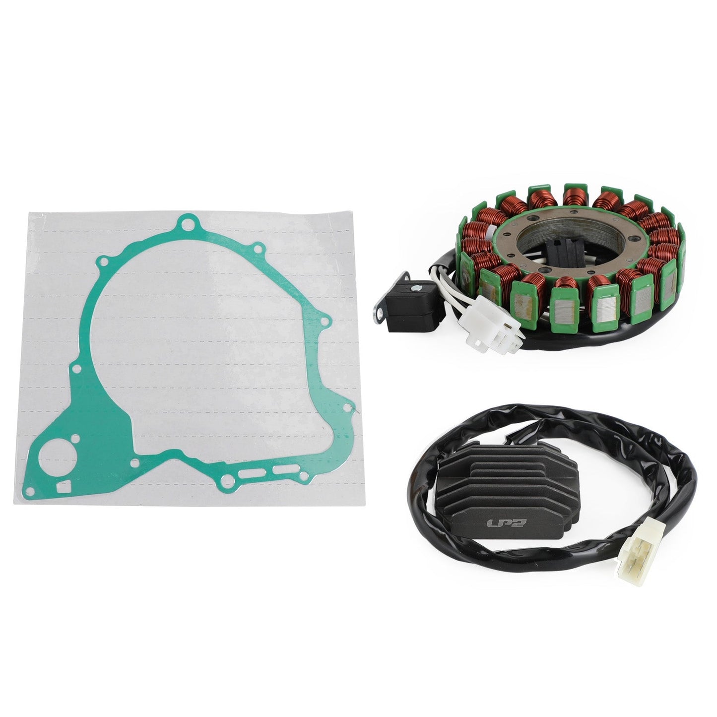 2005-2011 Yamaha XVS650AT V-Star Silverado Stator Coil+Voltage Rectifier+Generator Gasket