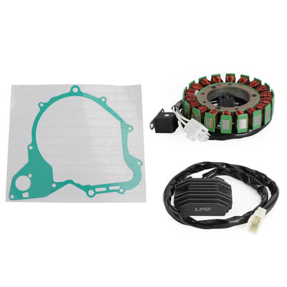 2005-2010 Yamaha XVS650 V-Star Midnight Custom Stator Coil+Voltage Rectifier+Generator Gasket